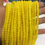 4*6MM Faceted Natural Stone Jade Gemstone Beads for Jewelry Making