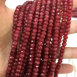 4*6MM Faceted Natural Stone Jade Gemstone Beads for Jewelry Making
