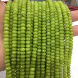 4*6MM Faceted Natural Stone Jade Gemstone Beads for Jewelry Making