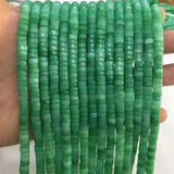 6MM Green Disc Heishi Stone Beads for DIY Jewelry Making