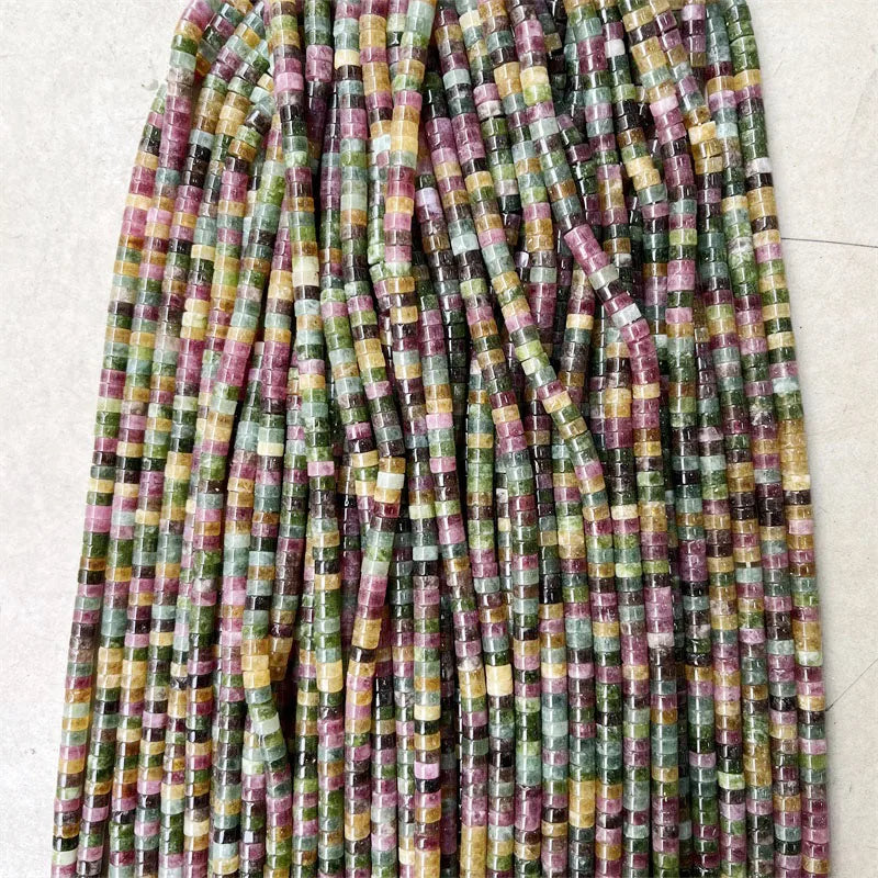 4*6MM Brazil Tourmaline Jades Beads Charms Pendant for DIY Jewelry Making