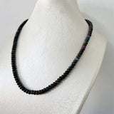 Oval Cloisonne Stone Necklace Red Green Purple Gemstone Jade Yoga Jewelry