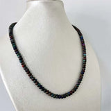 Oval Cloisonne Stone Necklace Red Green Purple Gemstone Jade Yoga Jewelry