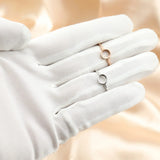 Round Bezel Ring Setting 925 Sterling Silver Rose Plated DIY Supplies
