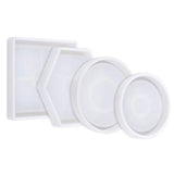 Crystal Epoxy Resin Mold Coaster Casting Silicone DIY Mould