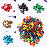 Wood Round Beads Wooden oval Spacer for Jewelry Making
