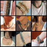 Natural Labradorite Agate Stone Beads for Jewelry Making