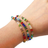 Czech Glass Bead Clasps Set Charm Rondelle Faceted DIY Jewelry Making