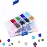 Czech Glass Bead Clasps Set Charm Rondelle Faceted DIY Jewelry Making