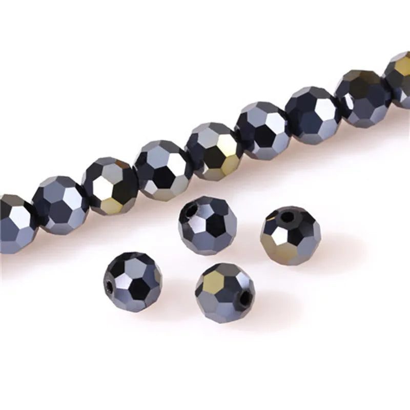 Czech Spacer Glass Beads for Jewelry Making Diy, Faceted Crystal Beads