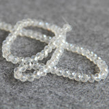 4*6mm Faceted AB+ Glass Crystal Beads 15" 3pc/lot DIY Jewelry