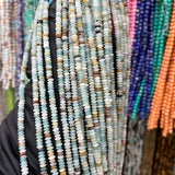 4.6mm Amazonite Steel Stone Beads 15''Strand