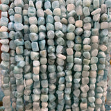 4-6mm Larimar Beads 15'' Freeform Cube DIY Loose Stone Beads
