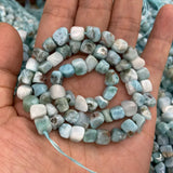 4-6mm Larimar Beads 15'' Freeform Cube DIY Loose Stone Beads Jewelry Making