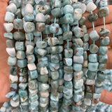 4-6mm Larimar Beads 15'' Freeform Cube DIY Loose Stone Beads Jewelry Making