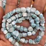 4-6mm Larimar Beads 15'' Freeform Cube DIY Loose Stone Beads