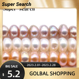 4-6mm Pink Freshwater Pearl Spacer Beads for Jewelry Making 15''