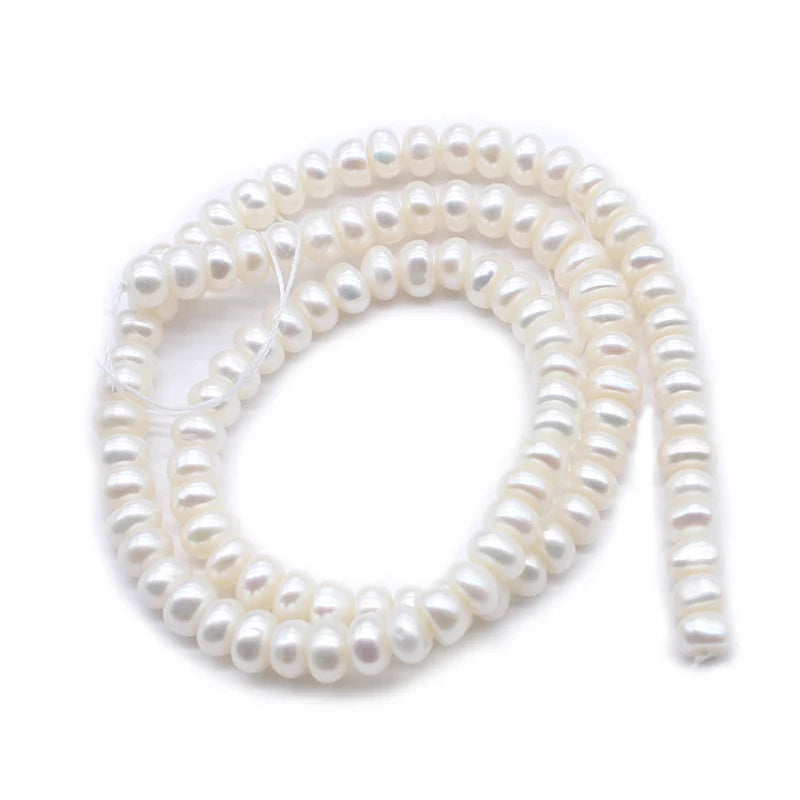 4-6mm Pink Freshwater Pearl Spacer Beads for Jewelry Making 15''