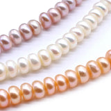 4-6mm Pink Freshwater Pearl Spacer Beads for Jewelry Making 15''