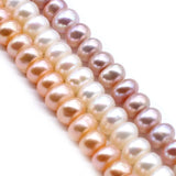 4-6mm Pink Freshwater Pearl Spacer Beads for Jewelry Making 15''