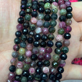 4/6mm Multicolor Tourmaline Beads 15'' Faceted Spacer DIY Loose Beads