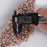 Natural Pink Purple Freshwater Keshi Pearl Beads 4-6mm