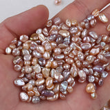Natural Pink Purple Freshwater Keshi Pearl Beads 4-6mm