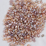 Natural Pink Purple Freshwater Keshi Pearl Beads 4-6mm