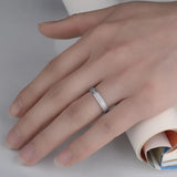 4/6mm Tungsten Wedding Bands Ring, Couple Ring, Pull Sand Ring