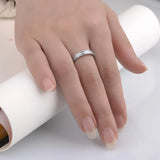 4/6mm Tungsten Wedding Bands Ring, Couple Ring, Pull Sand Ring