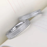 4/6mm Tungsten Wedding Bands Ring, Couple Ring, Pull Sand Ring