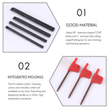 4/7/8/10/12mm SCLCR Lathe Boring Bar Tool Holder+10pcs CCMT 0602 Inserts