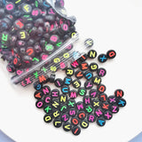4*7mm Acrylic Letter Beads Transparent Candy Loose Diy Handstring Material