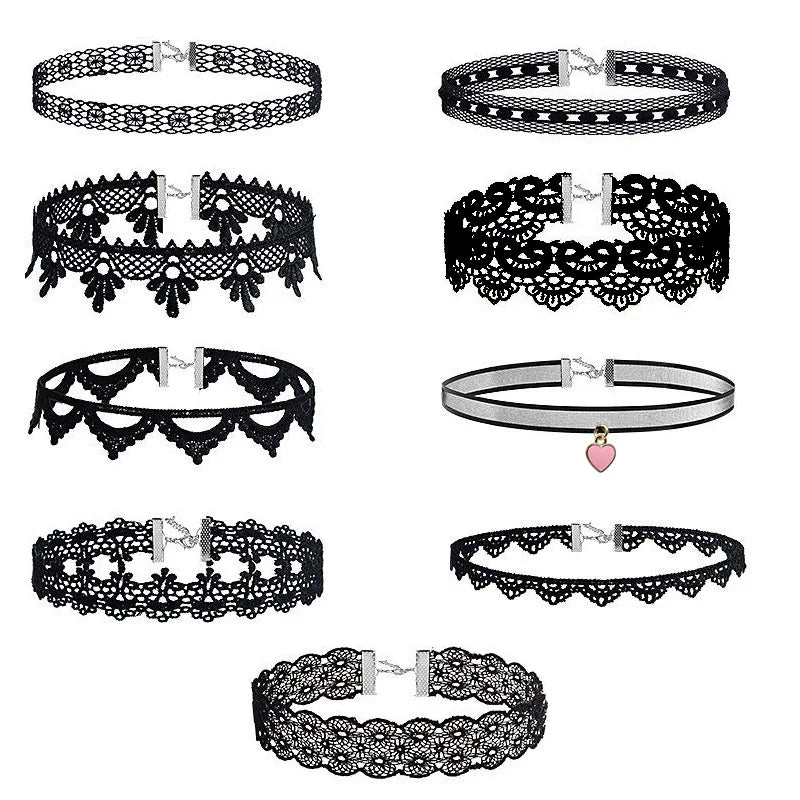Velvet Lace Vintage Choker Necklaces for Women Egirl Boho Gothic Choker