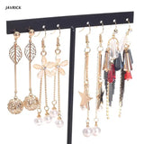 Iron Earrings Holder Jewelry Stand Organiser Storage Shelf T-shape Display Rack