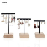 Iron Earrings Holder Jewelry Stand Organiser Storage Shelf T-shape Display Rack