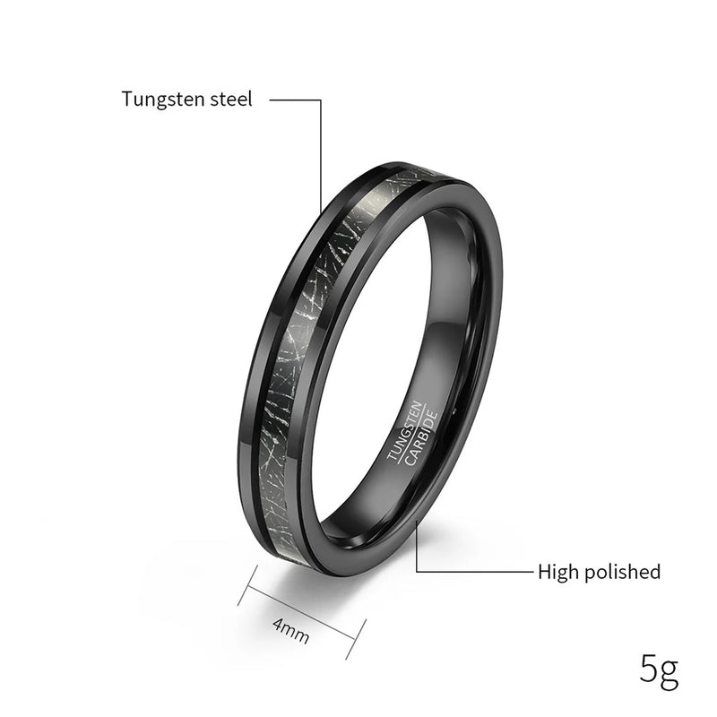 4-8mm Tungsten Carbide Wedding Band Engagement Ring