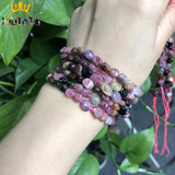 4-8mm Natural Tourmaline Beads Loose Spacer Beads for DIY Jewelry 15'' Strands