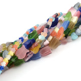 Opal Stone Beads for Jewelry Making, Fish/Heart/Pentagram/Cat Eye Shapes, 4-8mm