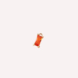 Small Rectangle Zircon Alloy Charms for DIY Jewelry Earring/Necklace
