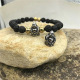 4.92mm Hole Vintage Buddha Charm Beads for Bracelet DIY Jewelry Making