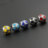 Enamel Football Bead for DIY Jewelry Making