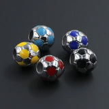 Enamel Football Bead for DIY Jewelry Making