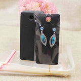 100pcs 4*9cm Kraft/Black/White/Hotpink Earring Hang Tag Card with 100opp Bag