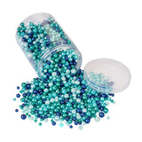 4~9mm Mixed Pearlized Glass Pearl Round Beads 1840pcs/box