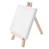 Mini Canvas and Wood Easel Set, 12 Pack