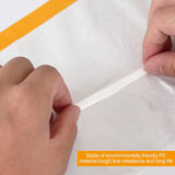 Clear Plastic Sheeting 4.9x 65.5 Ft -Taped Masking Film Drop Cloths