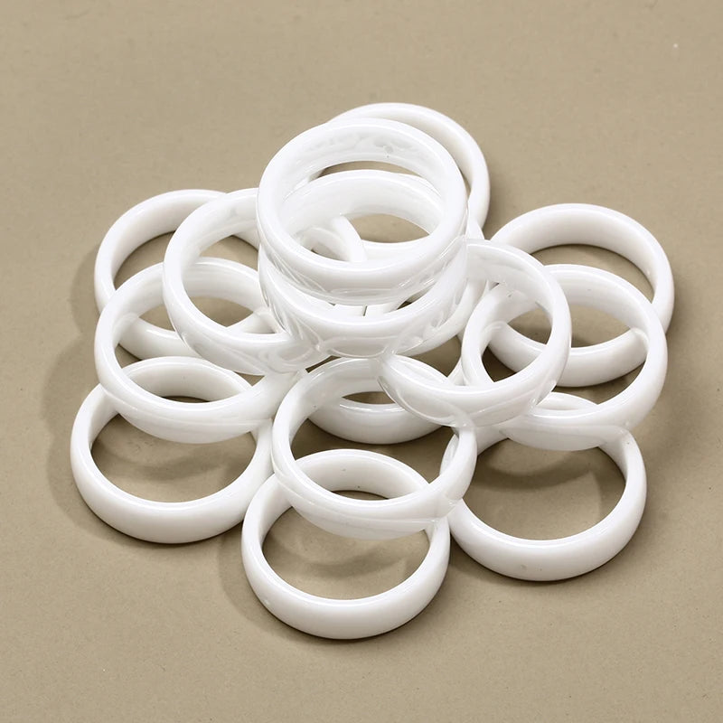 6mm Ceramic Rings Accessories for DIY Making, Never Scratch, Never Fade