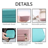 Portable Travel Jewelry Case Box Organizer Earring Ring Holder