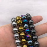 4 6 8 10 12mm Natural Stone Hematite Jasper Magnetic Round Loose Bead